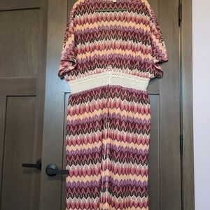 Terra & Sky Multicolor Zigzag Swim Coverup